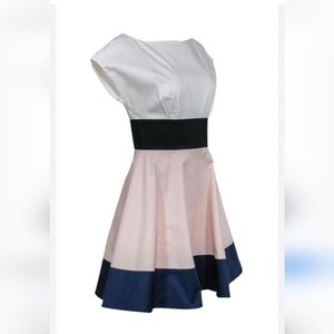 Kate Spade Color Block Cotton Boat Dress Sz. 10